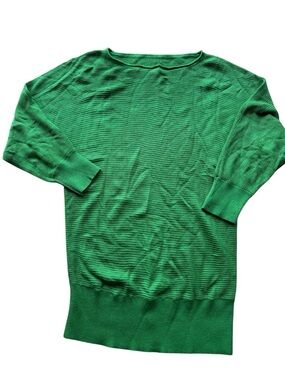 Emerald Green Loose-Fitting Sweater - Preowned, Excellent Condition
